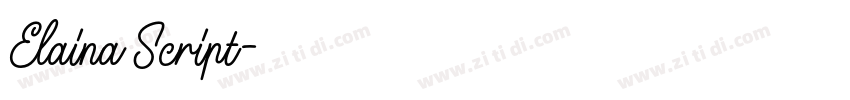 Elaina Script字体转换 Elaina Script字体转换